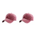 thumbnail image 1 of Minnieouse Gorra de béisbol para amantes del algodón en primavera 2020, gorra informal, Snapback, ajustable, transpirable, sombreros sólidos para vino rojo 2piezas Minnieouse CBP032087, 1 of 5