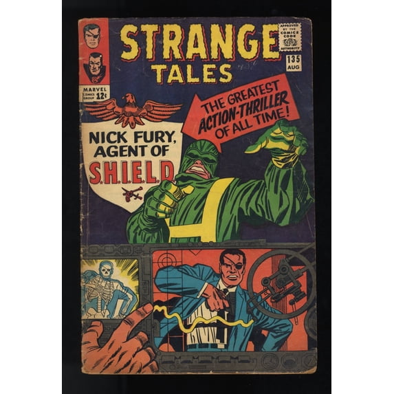 Strange Tales #135 VG 4.0 1st Appearance Nick Fury! Shield! Comic Book
