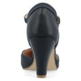 thumbnail image 4 of Journee Womens Olina Round Toe High Block Heel Pumps, Widths Available, 4 of 10
