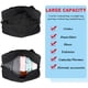 thumbnail image 5 of Bolsa para objetos personales de Spirit Airlines, bolsas de mano plegables de 18 x 14 x 8 para aviones, bolsas de viaje para mujeres y hombres (negra como la nieve (con correa para el hombro)), 5 of 6