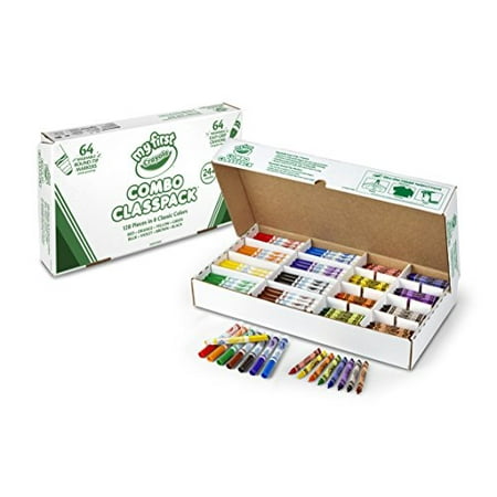 Crayola My First Washable Markers And Triangular Crayons, 128 Ct
