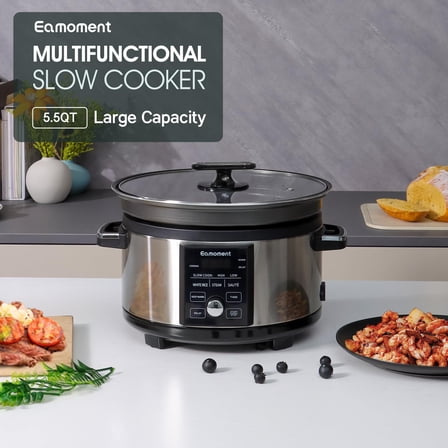5.5 Quart Slow Cooker With Timer