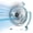 Blue, variant on JELLOO USB Desk Fan for Kids Men Women 360 Degree Rotatable Desktop Fan Colorful Running Lights Cooling Fan Portable Fans Blow Cold Air With 3 Speeds Quiet for Outdoor Office