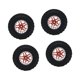 thumbnail image 2 of 4 piezas de neumáticos para coche RC, piezas RC, accesorios de repuesto de rendimiento estable. Rojo, 2 of 9
