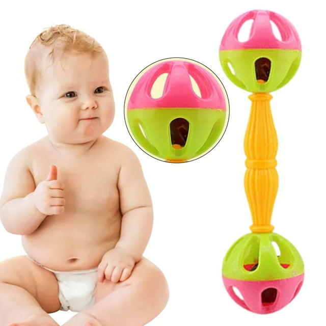 HUASHENG Pc Bird Parrot Toy Rattle Birds Fun Plastic Double Headed Bell Pet Toys Small And Medium Birds Foraging Foot Toy Bird Toys Pet