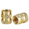 thumbnail image 2 of 10Pcs Threaded Brass Inserts Metal Heat Set M2-M6 Screw Inserts For 3D Printing Threaded Insert Brass For Reliable Performance, 2 of 8