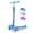 Blue(without battery), variant on GLAF Kids Scooter for Age 3-8, Toddler Scooter with 3 Adjustable Height & LED Strips for Boys & Girls, Light Up 3-Wheels Foldable Kick Scooter, Lean to Steer, Purple