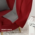 thumbnail image 4 of Deconovo 100% Blackout Curtains Thermal Insulated Drapes, Red, 52W x 72L Inch, Noise Reducing Faux Linen Grommet Panels for Living Room, 4 of 8
