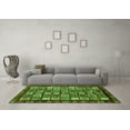 thumbnail image 3 of Ahgly Company Indoor Square Abstract Green Modern Area Rugs, 4' Square, 3 of 4