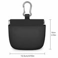 thumbnail image 2 of Silicone Treat Pouch Portable Outdoor Waterproof Storage for Dog and Cat Training Hiking Travel Burgundy Small Waterproof Bag with Carabiner Clip, 2 of 5