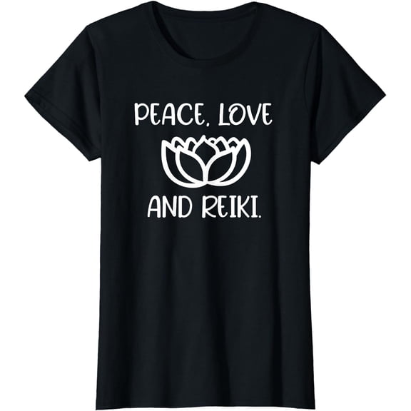 Lotus Peace Love Reiki T-shirts. Cool Style Tees