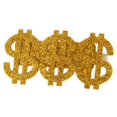 thumbnail image 3 of 2 Uds Brillo Dorado de Dólar Gafas de Unisex Adultos Disfraces Disfraz Cosplay Prop Yuyangstore Gafas de sol de oro dólar USD, 3 of 8