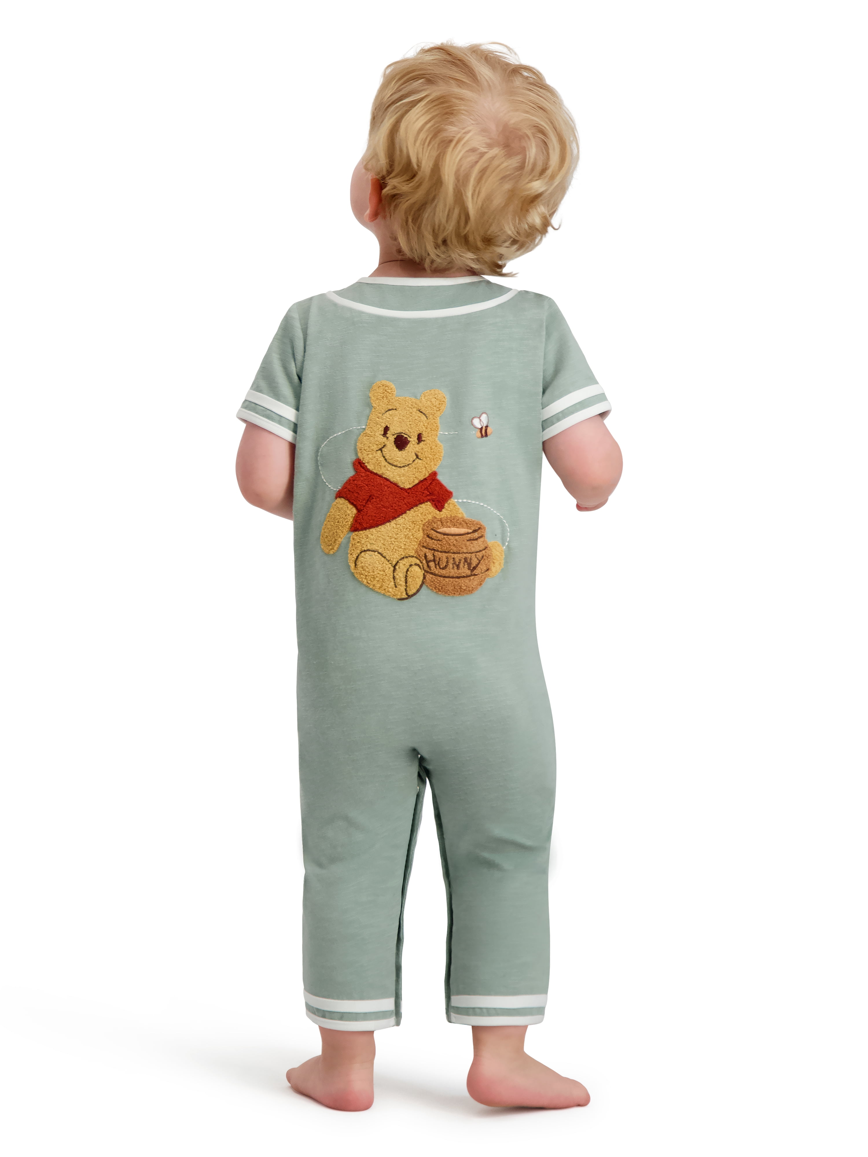Winnie The Pooh Baby Boy Short Sleeve Romper, Sizes 0/3 Months-24 Months