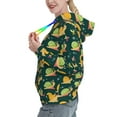 thumbnail image 2 of Salouo Snails And Butterfies Pattern Hoodie Sweatshirts for Women, Autumn Pullover Hoodie Workout Sweat Women's Long Sleeve Preppy Sweatshirts-Small, 2 of 7