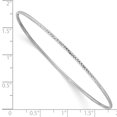 thumbnail image 2 of 14k 1.5mm White Gold Slip On Bangle Bracelet, 2 of 6