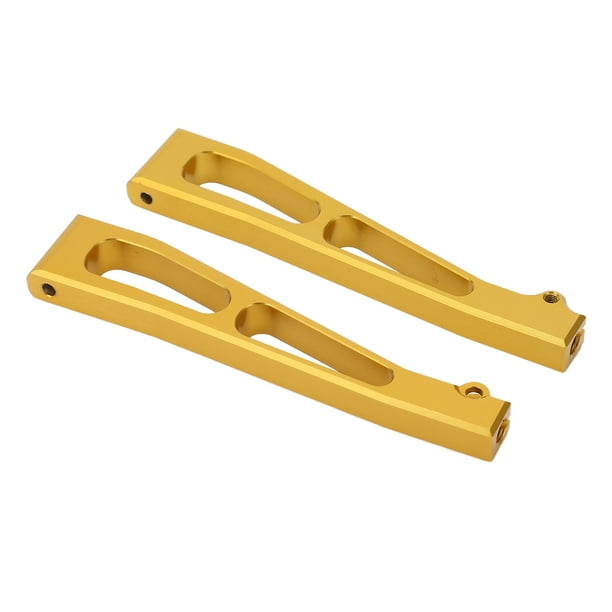 Brazos superiores delanteros para coche RC, 2 piezas de aleación de aluminio Brazos oscilantes superiores delanteros RC Brazos de suspensión superiores delanteros de aluminio Compactos y livianos
