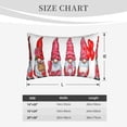 thumbnail image 4 of Daiia Cute Valentine's Gnomes Pattern Bedding Waterproof Pillow Protector Zippered Queen – Bed Bug Proof Pillow Encasement-20"x30", 4 of 6