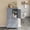 Dove Gray, variant on LEDREM Bathroom Floor Storage Cabinet, Freestanding Cabinet with 2 Doors 2 Drawers, for Kitchen Living Room Small Spaces, White