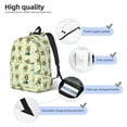 thumbnail image 3 of Xecao Avocado for Exercise Canvas College Laptop Backpack, a durable rucksack designed for both men and women, ideal for travel, school, and daily use-Medium, 3 of 5
