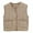 Beige, variant on Boys Retro Puffer Vest Quilted Button Front Pocke 1ed Winter Warm Sleeveless Jacke1 Kids Casual Lightweight Outerwear