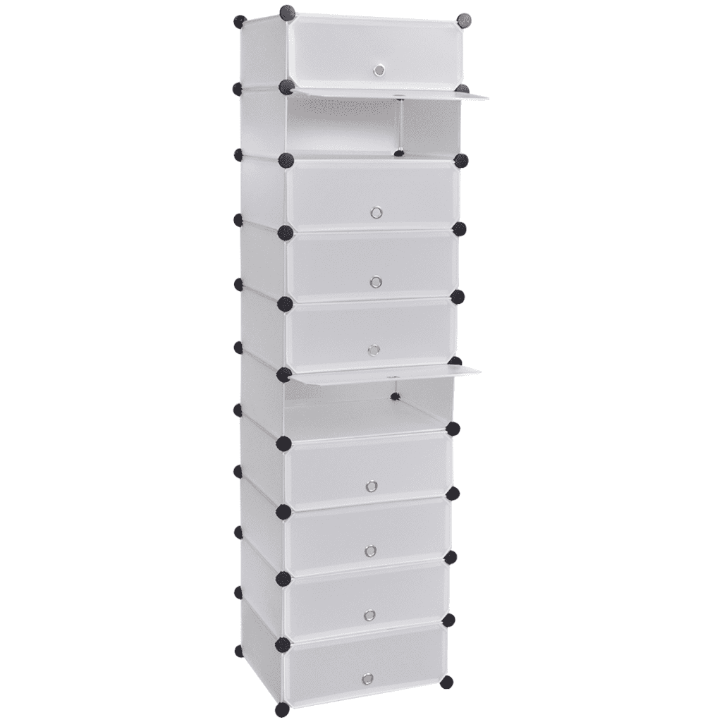 Anself Shoe Organizer Storage Rack with 10 Compartments 18.5x67.7 