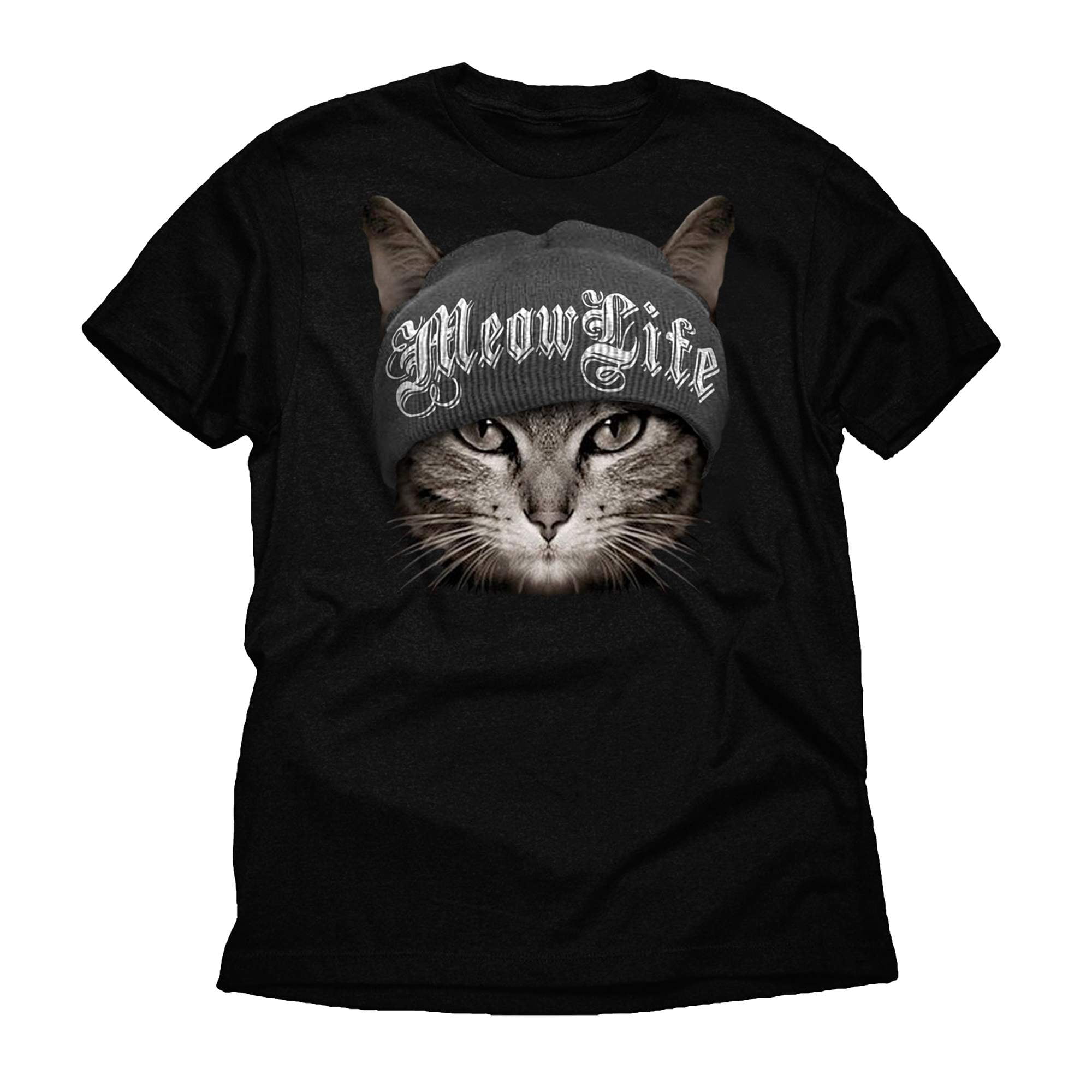 Humor Meow life thug life funny cat men 