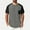 Dark Gray(New), variant on PNTUTB Men's Fashion Patchwork Solid Color Chest Pocket Lightweight Breathable Crew Neck Short Sleeve Top