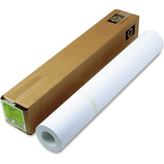 HP Designjet Inkjet Large Format Paper, 6.6 Mil, 24" X 100 Ft, Coated White