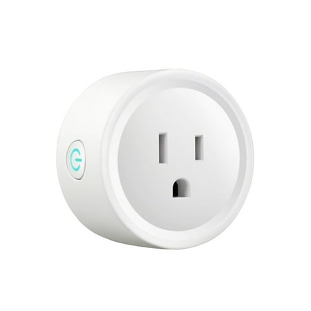 Portable Intelligent Automatic Mini Socket Wifi Plug Wi-Fi Enabled App Remote Control Wireless Timer with ON/OFF Switch for Light Electrical Appliance for Compatible (Best Contraction Timer App 2019)