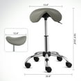 thumbnail image 2 of UBesGoo Adjustable Salon Stool Chair, 360° Swivel Rolling Stool, Hydraulic Ergonomic Bar Stool, Gray, 2 of 8