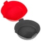 thumbnail image 2 of 2 piezas de ollas de silicona para freidora de aire, revestimientos de silicona para freidora de aire, cesta antiadherente para freidora de aire, bandeja reutilizable para hornear, 2 of 6