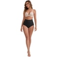 thumbnail image 5 of DARING DIVA Women's High-Waisted Butt Lifting Underwear 2 Pack Set XXL Black, Brown, 5 of 6