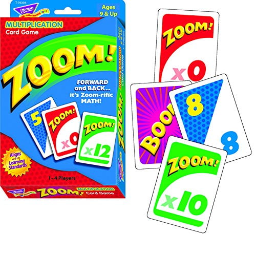 Zoom Math Card Game, Ages 9 And Up