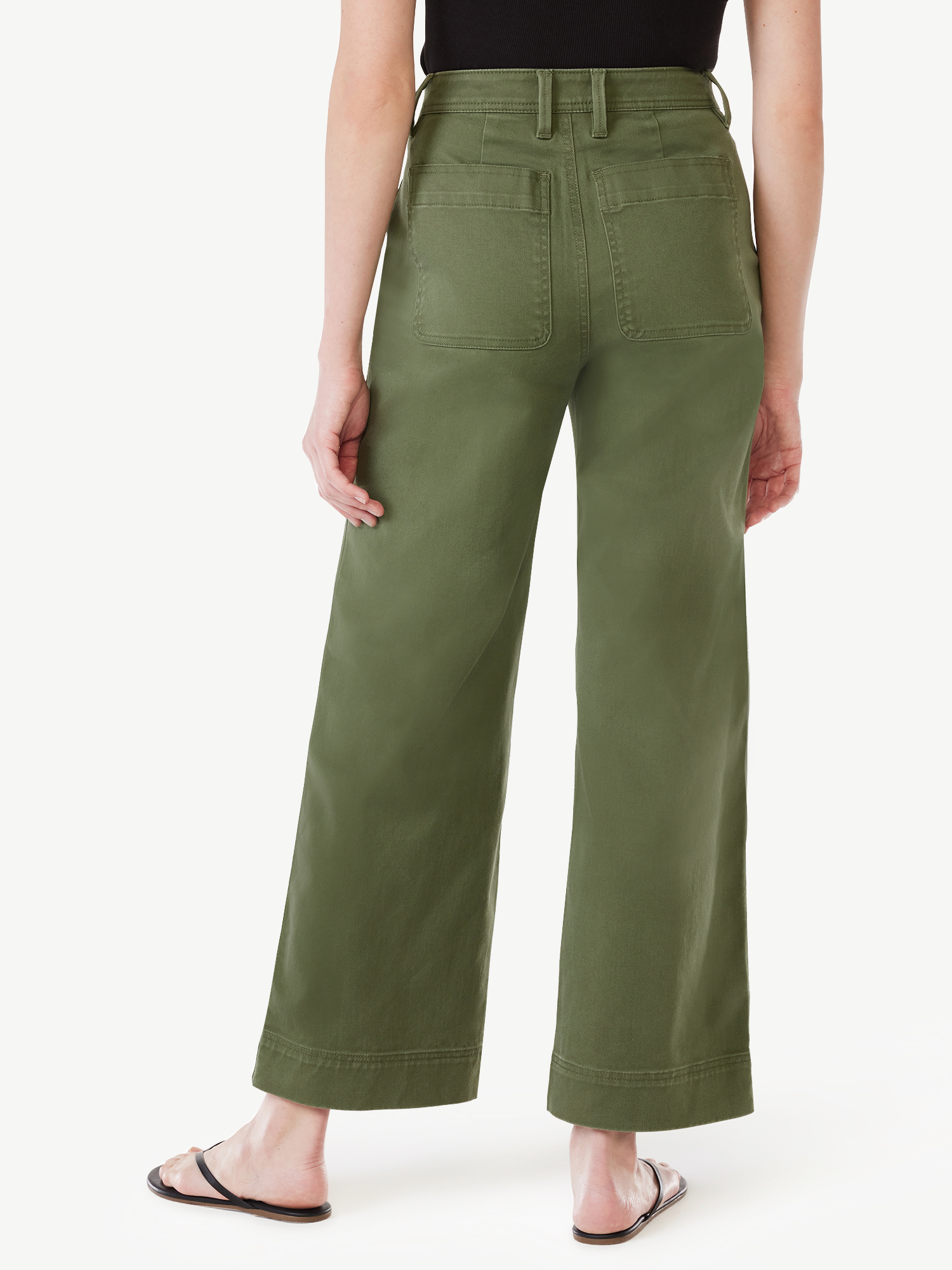 Free Assembly Women's Utility Wide Leg Straight Pants - image 3 of 6
