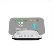 Tignapoo Car HUD Head Up 4" Display Digital GPS Navigation Speedometer, ABS Plastic