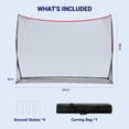 thumbnail image 3 of EDX Golf Practice Driving Range with Target, 10x7 ft & 7x7 ft for Indoor Outdoor Training, Red, 3 of 8