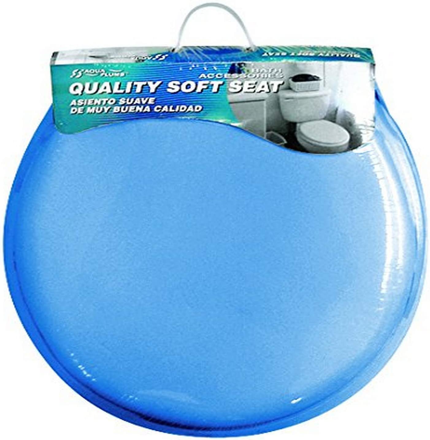 Aqua Plumb CTSSBL Round Soft Toilet Seat, Blue