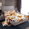 thumbnail image 1 of YST Draps d'Automne Très Grand pour Enfants, Ensemble de Draps Citrouille Dessin Animé Feuilles d'Érable Botaniques d'Automne Draps de Lit Action de Grâce Récolte Ensemble de Draps 4 Pcs Déco de Chambre, 1 of 5