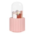 thumbnail image 1 of Makeup Brush Organizer, 360 Degree Rotatable Round Spinning Makeup Brush Holder with Lid Brush Storage Box Containers C, 1 of 5
