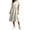 A Beige, variant on Summer Dresses Dqueduo Women's Solid Casual Recessed Short Sleeve Round-Neck Dress Coffee XXL