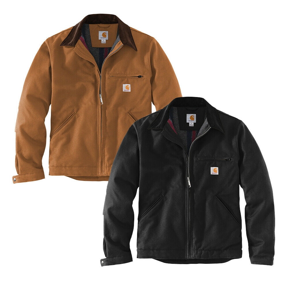 ジャケット・アウター Carhartt DUCK DETROIT JACKET Carhartt Men's Detroit Ringspun Cotton Duck Jacket at Tractor