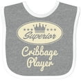 thumbnail image 3 of Inktastic Cribbage Player Vintage Superior Boys or Girls Baby Bib, 3 of 4