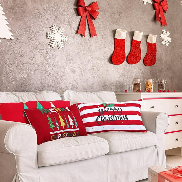 Christmas throw pillow case hotsell