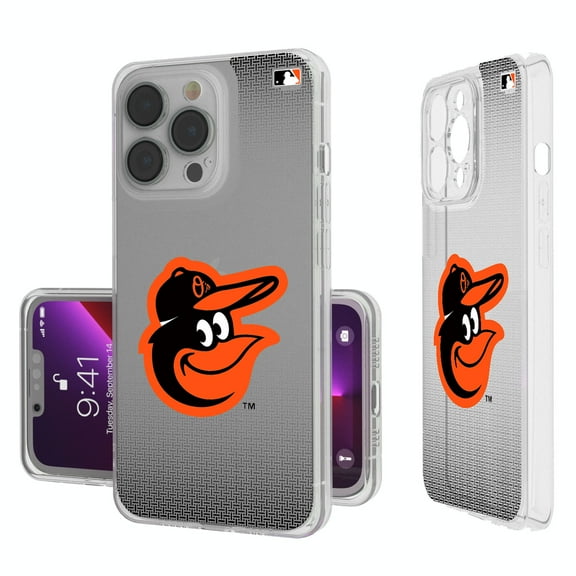 Baltimore Orioles Linen Logo iPhone Clear Case