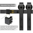 thumbnail image 2 of BuySphere 6.6FT Barn Door Hardware Kit Single Sliding Door Rail Track with Roller Stopper,Heavy Duty,Slide Smoothly Quietly,Easy Install with Installation Instruction, Fit 36"-40" Wide Door Panel, 2 of 17