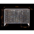 thumbnail image 4 of Farmhouse 3 Door Accent Cabinet, Three - Height Shelves - Meets Storage Needs in Office, 4 of 7