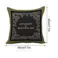 thumbnail image 2 of Fiudx Funda de Almohada con Estampado de Hojas, Juego de Fundas de Cojín de Algodón, Decoración para Sofá Cama, Suave y Duradera, para Uso En Interiores y Exteriores, Regalo para Familiares y Amigos., 2 of 5