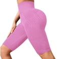 thumbnail image 5 of xfsWaSs Leggings for Women Knee-Length Breathable Workout Biker Shorts High Waist Lifting Yoga Shorts Women's Running Athletic Gym Shorts, 5 of 5