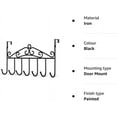 thumbnail image 6 of Over The Door Hook,Over Door Coat Rack , Casewin Over Door Towel Rack,Door Hooks,Door Hanger Hook of Bathroom,Clothes ,Belt, Hat,Behind Back of Bathroom, Towel Hanger 7 Hooks ,Black, 6 of 8