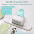 thumbnail image 2 of Puncher KW-Trio 9027 Punch de Hojas Sueltas Punch Daily Planner Ajustable 3 Hoyos Puncher Para A8 Mini / A7 / A7 Pocket / A6 / A6 Personal / A5 Tamamo 8 Hoja Capacidad Notebooks Capacidad, 2 of 7